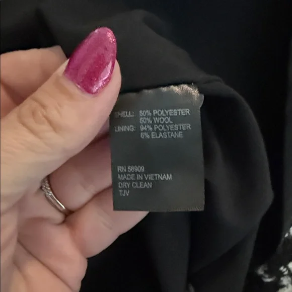 NWT Antonio Melani Wool Blend Houndstooth Dress - Picture 8 of 8